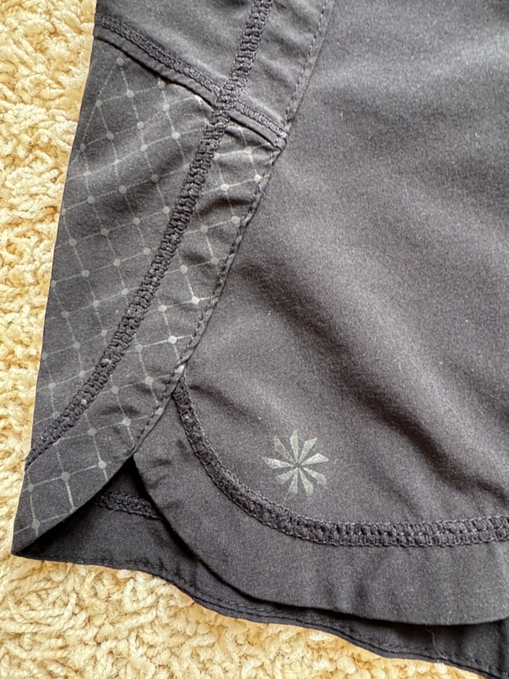 Athleta Black Athletic Shorts - Picture 3 of 4